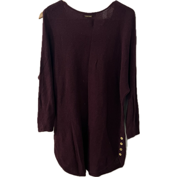 Women's Michael Kors Red/Plum Color Blouse Size L - Picture 2 of 5